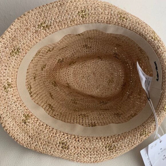 & Other Stories Shimmer Natural Gold Straw Hat 6